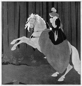 Žena sedící na vzpínajícím se koni, 1898. od Aubrey Beardsley