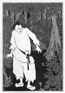 Ali Baba v lese, 1897 od Aubrey Beardsley