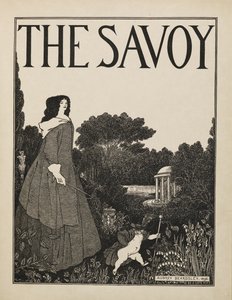 Návrh obálky pro č. 1 "The Savoy" z knihy padesáti kreseb od Aubrey Beardsley