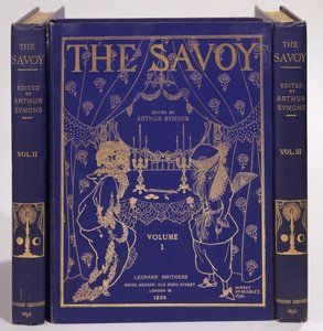 Návrh obálky pro The Savoy, Volume I-III, editoval Arthur Symons, publikoval Leonard Smithers 1896 od Aubrey Beardsley