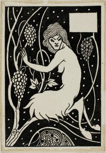 Dekorativní studie: Satyr od Aubrey Beardsley