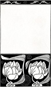 Návrh na obálku knihy Žena, která zemřela, 1914 od Aubrey Beardsley
