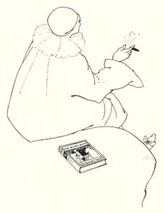 Design pro pozvánku od Aubrey Beardsley