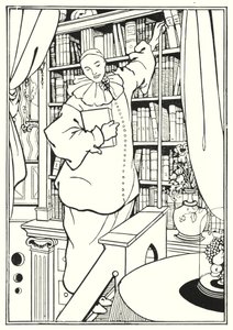 Design pro přední obálku "Pierrot" od Aubrey Beardsley