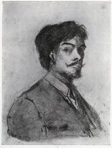 Henry Harland (dřevěné uhlí) od Aubrey Beardsley