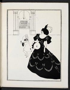 Ilustrace zobrazující dvě postavy od Aubrey Beardsley