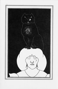 Ilustrace k příběhu Černá kočka od Edgara Allana Poea, 1894-1895 od Aubrey Beardsley