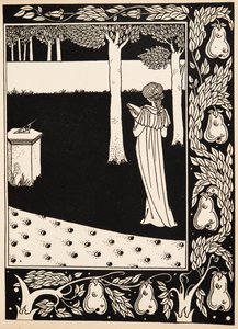 La Beale Isoud v Joyous Gard od Aubrey Beardsley
