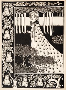 La Beale Isoud v Joyous Gard od Aubrey Beardsley