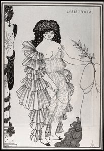 Lysistrat chrání její pohlaví od Aubrey Beardsley