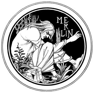 Merlin, ilustrace z „Le Morte d
