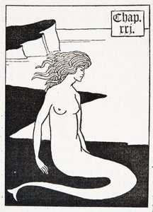 Mořská panna. Nadpis kapitoly od Aubrey Beardsley
