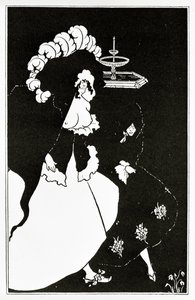 Messaline a společník vracející se z nevěstince, kolem roku 1894 od Aubrey Beardsley