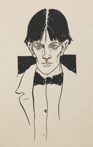 Portrét z knihy padesáti kreseb od Aubrey Beardsley