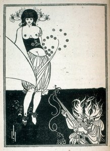 Salome, ilustrace divadelního představení pro Oscara Wilda od Aubrey Beardsley