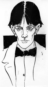 Autoportrét Aubrey Vincent Beardsley (1872-1898), anglický ilustrátor a spisovatel od Aubrey Beardsley