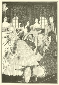 Bitva o Beaux a Belles od Aubrey Beardsley