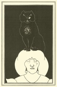 Černá kočka od Aubrey Beardsley