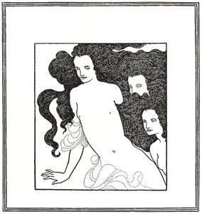 The Comedy of the Rhinegold, frontispis 1872 od Aubrey Beardsley