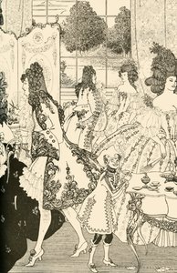 Znásilnění zámku, 1896, 1928. od Aubrey Beardsley