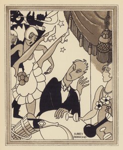 kabaretní show (litho) od Aubrey Hammond