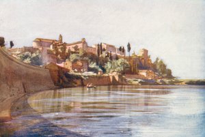 Řím: Aventin (barevná litografie) od Aubrey Waterfield