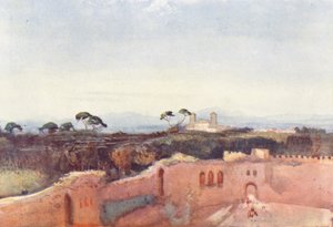 Řím: Borghese (barevná litografie)