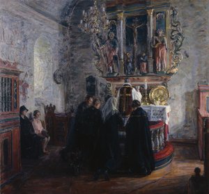 Svaté přijímání, Dale Church v Lusteru od August Eiebakke