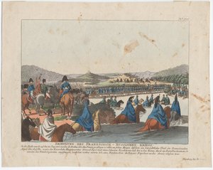 Začátek francouzské invaze do Ruska od August Friedrich Andreas Campe