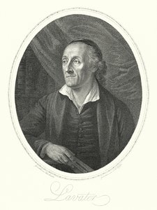Johann Kaspar Lavater , švýcarský teolog, autor a fyziognom (rytina)