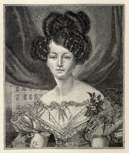 Augusta Saxe-Weimar-Eisenach jako princezna Pruska, 1829. od August Heinrich Ferdinand Tegetmeyer