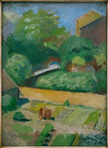 Pohled do sousední zahrady (Bonn) od August Macke