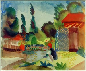 Zahradní kůlna od August Macke