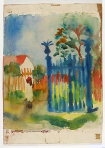 Zahradní branka od August Macke