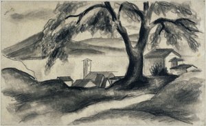 Hilterfingen u Thunského jezera od August Macke