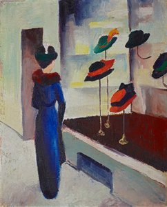 Obchod s klobouky od August Macke
