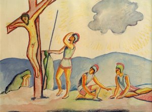 ukřižování od August Macke
