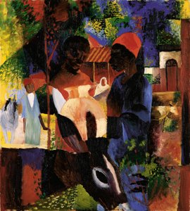 Trh v Tunisu od August Macke