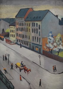 Naše ulice v Grau od August Macke