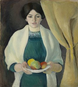 Portrét s jablky od August Macke