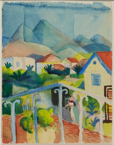 St. Germain u Tunisu od August Macke