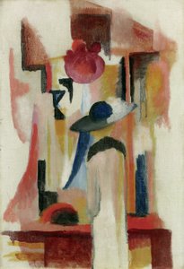 Studie světlé výlohy, 1913 od August Macke