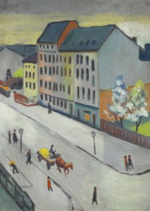 Naše ulice v šedi od August Macke