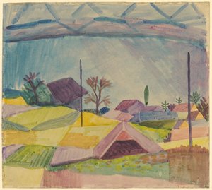 Pohled na Hilterfingen od August Macke