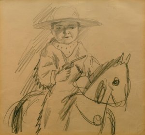 Walter jako kovboj od August Macke