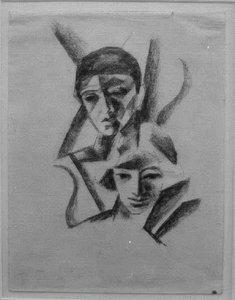 Dvě hlavy od August Macke