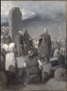 Frithiofovo dvoření (z Frithiofovy ságy) od August Malmström