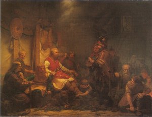 Poslové krále Ella před syny Ragnara Lothbroka od August Malmström