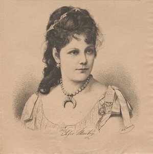Portrét pianistky a skladatelky Sophie Menterové 1846-1918, 1883. od August Schubert