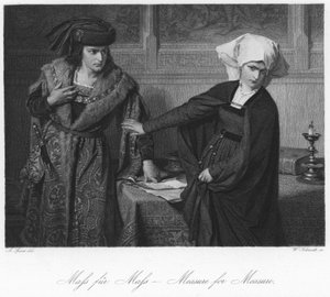 Scéna z Measure for Measure od August Spiess